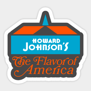 Howard Johnson's Flavor of America Sticker